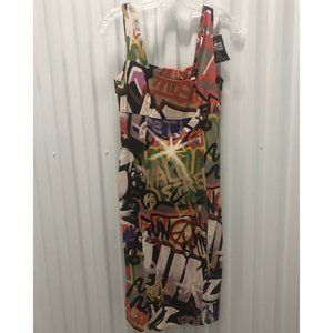 Moschino Graffiti BOYZ Sheath Dress